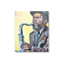 Saxophoniste de jazz néo-expressionniste
