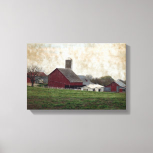Toile Scène agricole amish rurale de ferme de pays de