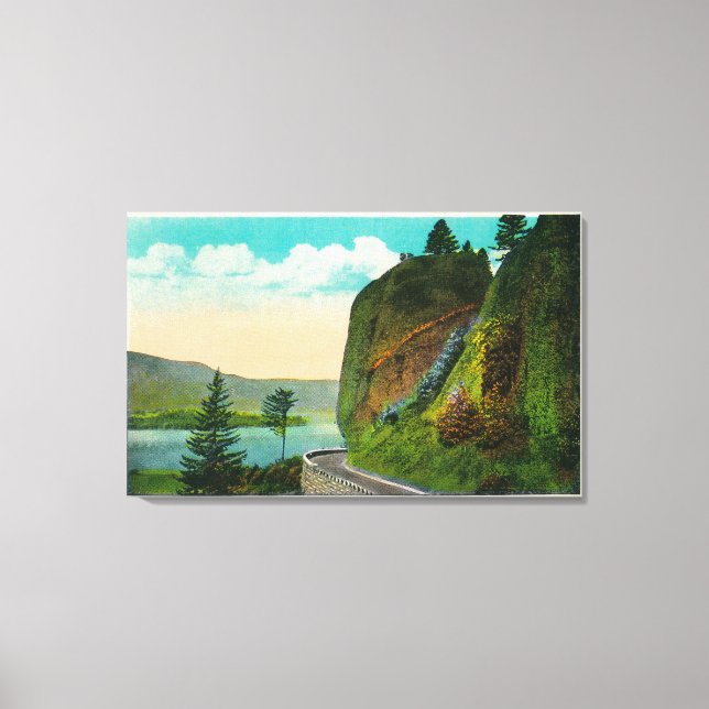 Toile Scène chez Shepberd's Dell sur Columbia River (Recto)