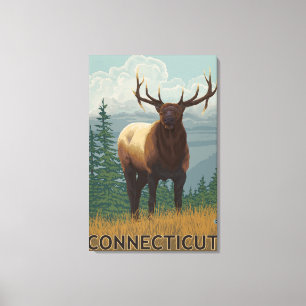 Toile Scène ConnecticutElk