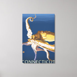 Toile Scène de ConnecticutOctopus