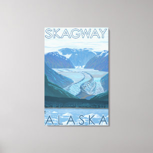 Toile Scène de glacier - Skagway, Alaska