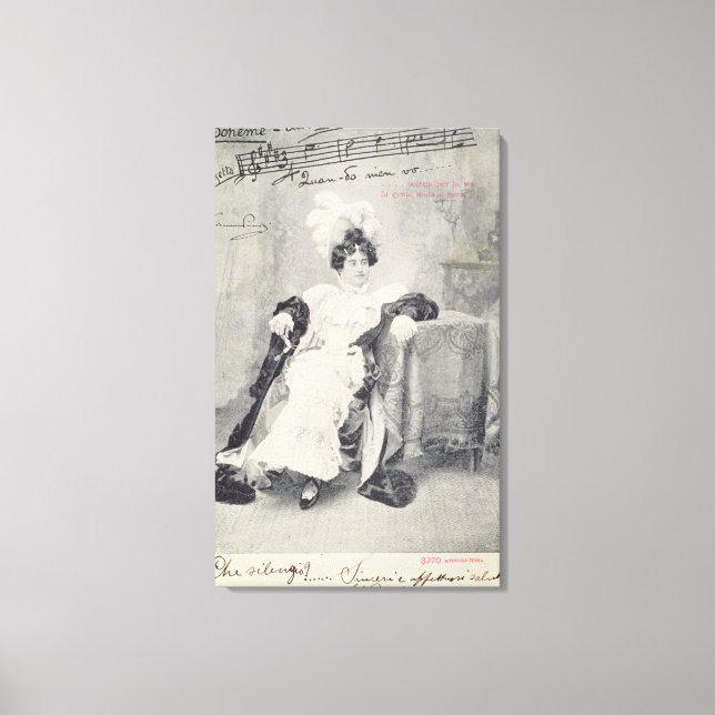 Toile Scène de l'Acte II de l'opéra "La Boheme" (Recto)
