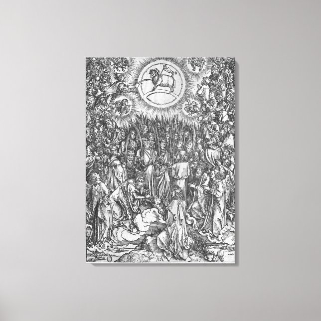 Toile Scène de l'Apocalypse, Adoration de (Recto)
