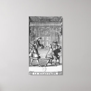 Toile Scène de "Le Misanthrope"