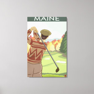 Toile Scène de MaineGolfing