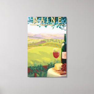 Toile Scène de pays de MaineWine