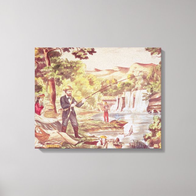 Toile Scène de pêche (Recto)