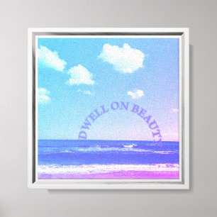 Toile Scène de plage Demeurez sur la beauté Acrylique su