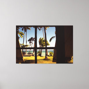 Toile Scène de plage tropicale Fiji Beach 60x40 (150x100