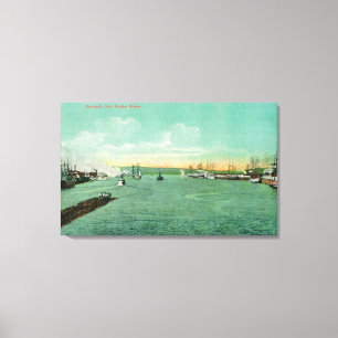 Toile Scène de port à Portland, Orégon 2
