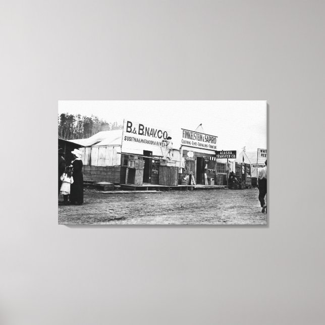 Toile Scène de rue à Anchorage, Alaska Photographie (Recto)