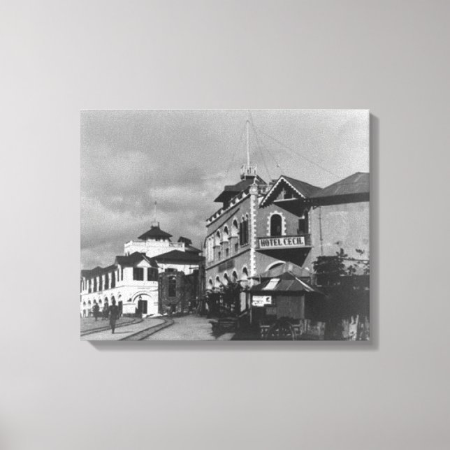 Toile Scène de rue à Mombasa Kenya Photo (Recto)