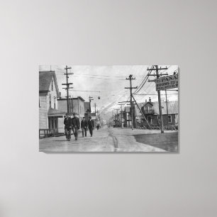 Toile Scène de rue dans Valdez, photographie de l'Alask