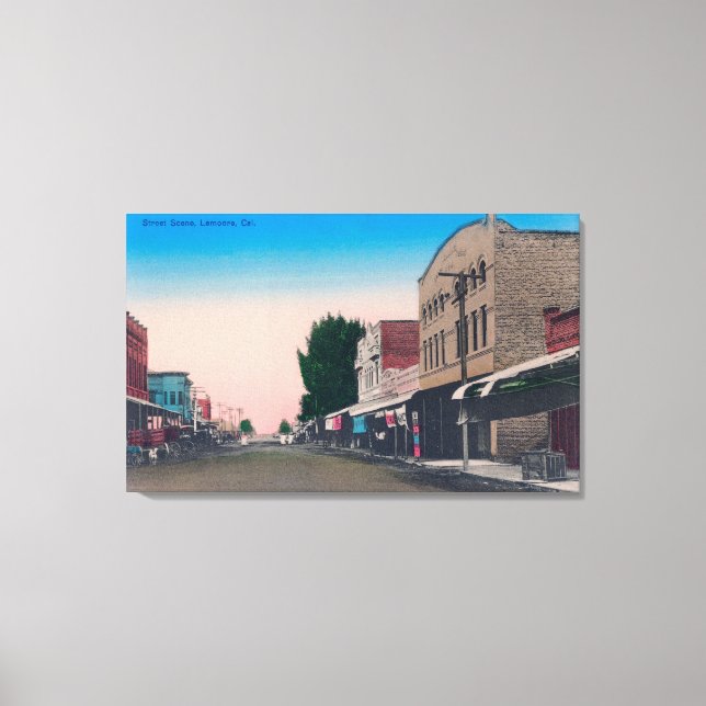 Toile Scène de rue Lemoore, CA (Recto)