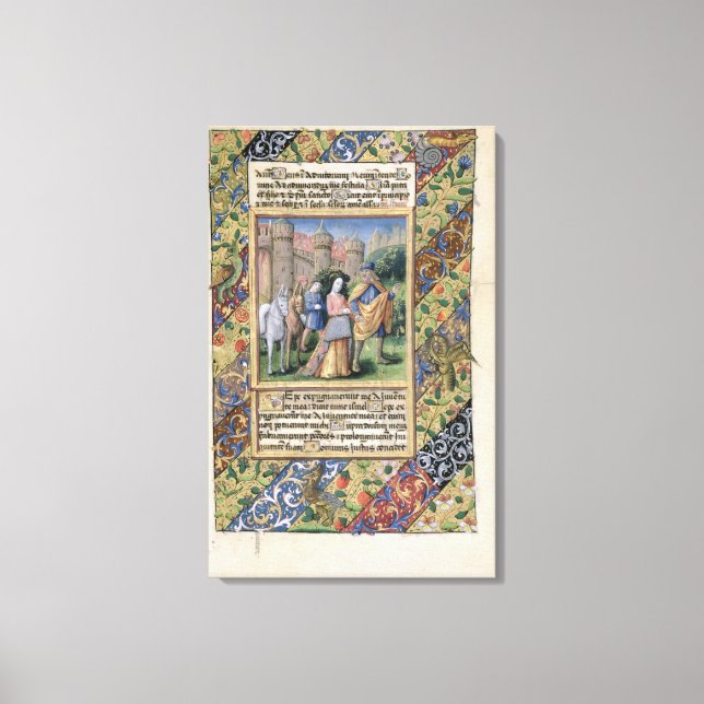Toile Scène des Heures de Louis d'Orléans (Recto)