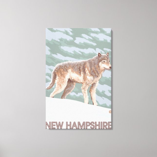 Toile Scène du New HampshireWolf (Recto)