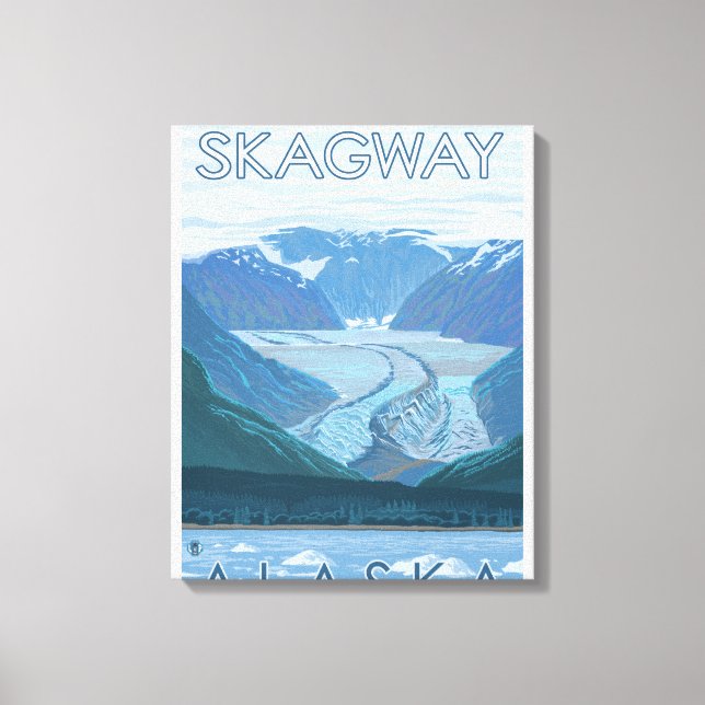 Toile Scène glaciaire - Skagway, Alaska (Recto)