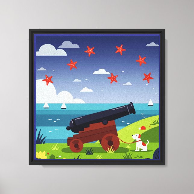 Toile Scène marine (Recto)