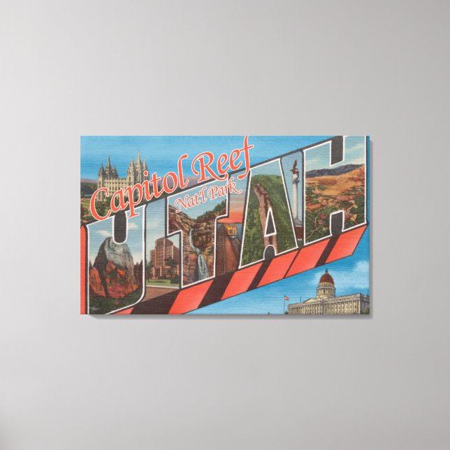 Toile Scènes de grandes lettres - Capitol Reef Nat'l Par (Recto)