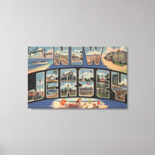 Toile Scènes de grandes lettres du New JerseyNew Jersey