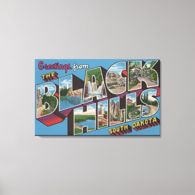 Toile Scènes de grandes lettres - Montagnes noires, SD (Recto)