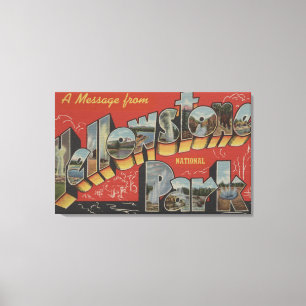 Toile Scènes de grandes lettres - Yellowstone Nat'l Park