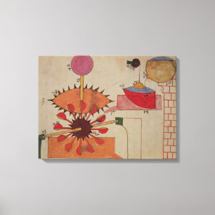 Toile Schéma d'un système de pompage de l'eau dans un