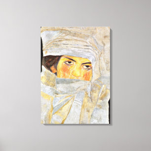 Toile Schiele - La Soeur de l'Artiste, peinture de portr