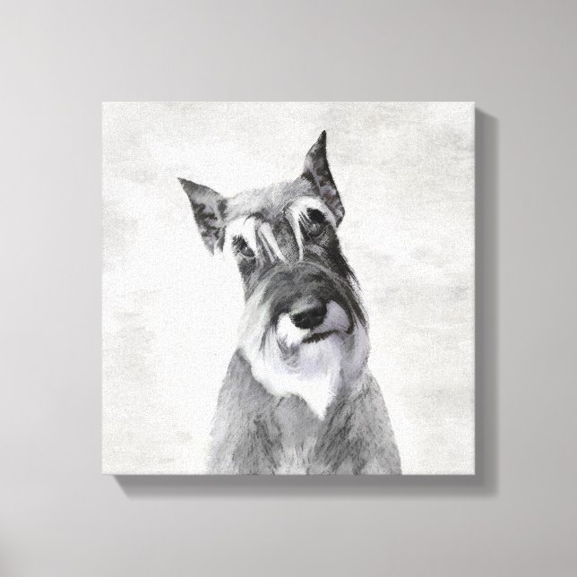 Toile Schnauzer (Giant) Peinture - Chien Art (Recto)
