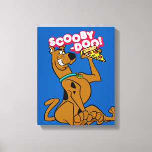 Toile Scooby-Doo avec la tranche de pizza