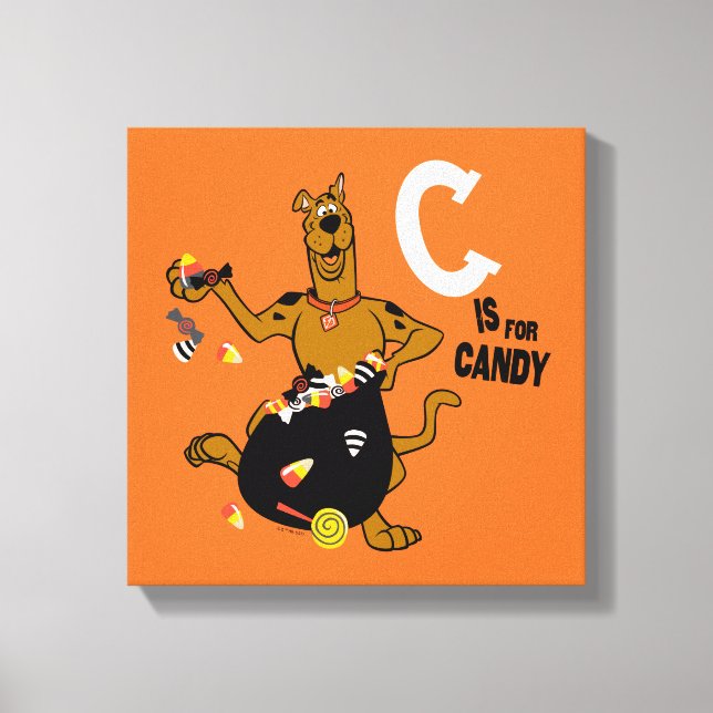 Toile Scooby-Doo | C est pour Candy (Recto)