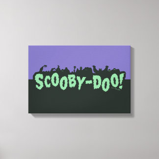 Toile Scooby-Doo ! Logo Monster Silhouette
