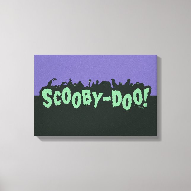 Toile Scooby-Doo ! Logo Monster Silhouette (Recto)