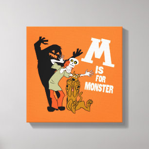 Toile Scooby-Doo   M est pour Monster