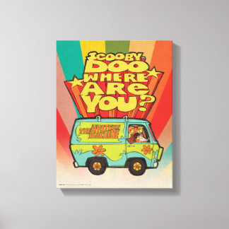 Toile Scooby-Doo | "Où Es-Tu ?" Retro Cartoon Van