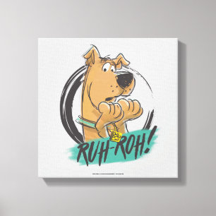 Toile Scooby-Doo "Ruh Roh !" Croquis de marqueur