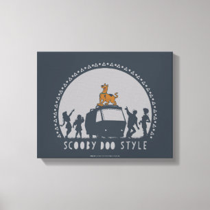 Toile Scooby Doo Style Tribal Van Silhouette