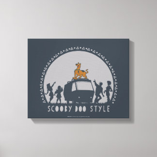 Toile Scooby Doo Style Tribal Van Silhouette