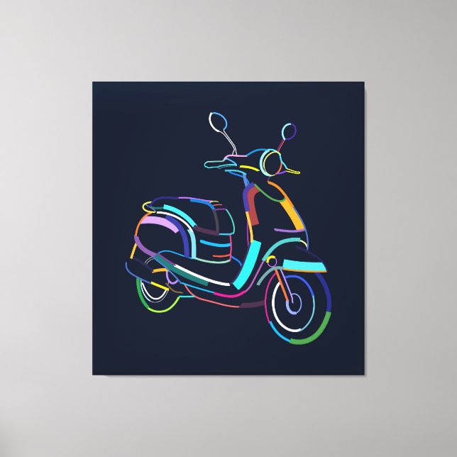 Toile Scooter vintage (Recto)