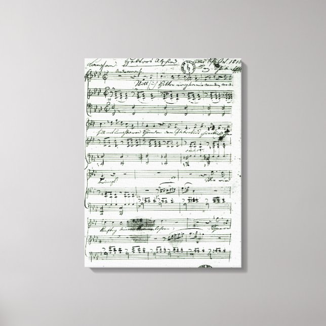 Toile Score d'autographe pour le couvercle 'Hektors Absc (Recto)