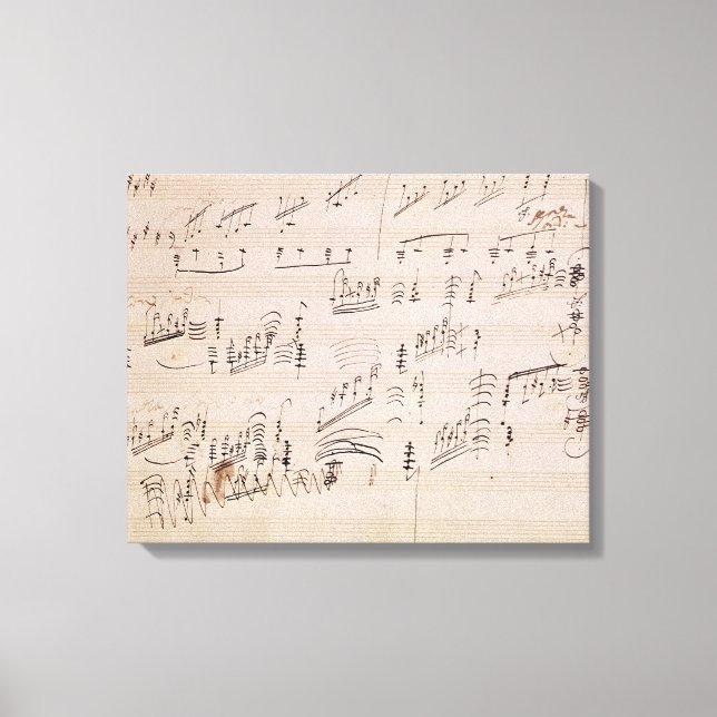 Toile Score sheet of 'Moonlight Sonata' (Recto)