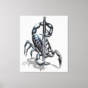 Toile Scorpion, illustration 3D Tapisserie iPad Pro Cove