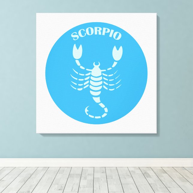 Toile Scorpion, Signe du zodiaque, Horoscope, Astrologie (Insitu (Plancher de Bois))