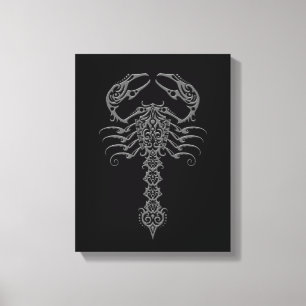 Toile Scorpion tribal foncé