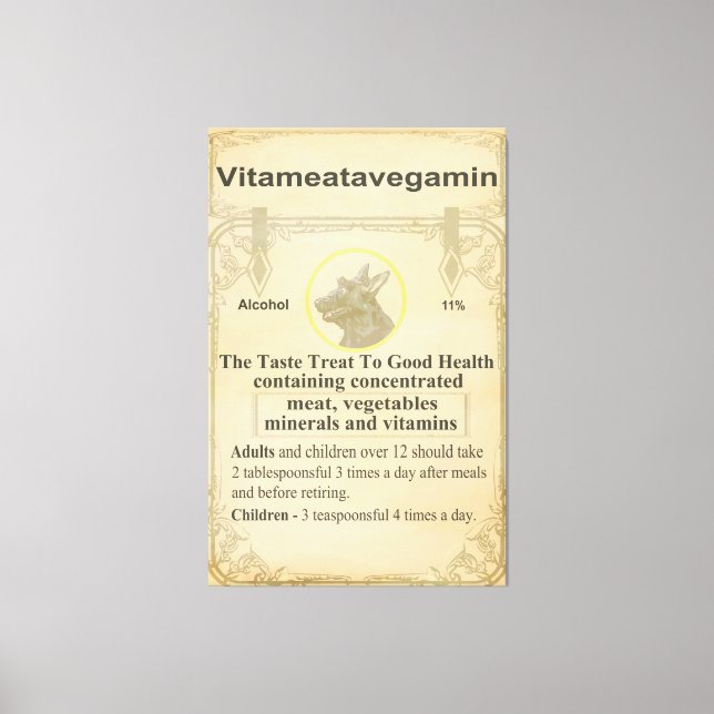 Toile Scottie Vitameatavegamin (Recto)