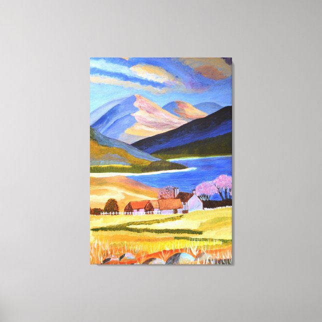 Toile Scottish Highlands Canvas Art (Recto)
