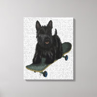 Scottish Terrier et Skateboard