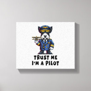 Toile Scottish Terrier Faites-moi confiance Je Suis Pilo