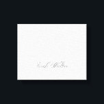 Toile Script minimaliste Joli Monogramme 3d<br><div class="desc">Les monogrammes et les noms de texte sont faciles à modifier pour répondre à vos besoins. Personnalisez-le avec ce modèle de produits facile à utiliser. 3d Texte Monogramme pour un cadeau personnalisé pour vous-même ou vos proches. Ajoutez une couleur arrière - plan ou changez l'image selon votre goût personnel. La...</div>